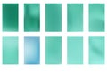 Abstract green and blue blurred gradient background with light. Nature backdrop. Vector illustration. Ecology concept for your Royalty Free Stock Photo