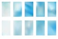 Abstract green and blue blurred gradient background with light. Nature backdrop. Vector illustration. Ecology concept for your Royalty Free Stock Photo