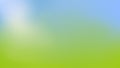 Abstract green blue blurred gradient background. Spring nature horizontal backdrop with lights of sun. Ecology concept for graphic Royalty Free Stock Photo