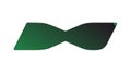 Abstract Green-Blue Gradient Bow Tie Shape, vector design Generative AI Royalty Free Stock Photo