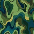 Abstract Green and Blue Wavy Pattern Background Royalty Free Stock Photo
