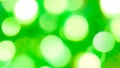 Abstract green blur white bokeh background. Blurry summer spring natural background with defocused bokeh lights Royalty Free Stock Photo