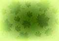 Abstract green leaves shiny summer background