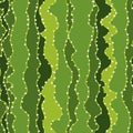 Abstract green cactus seamless pattern.