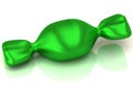 Abstract green candy 3d