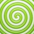 Abstract green candy spiral background