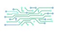 Abstract Green Circuit Board, Modern Digital Design, vector design Generative AI Royalty Free Stock Photo