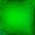 abstract green color binary code fall background, programming element backdrop vector illustration