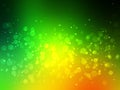 Abstract green colorful bokeh background. Festive