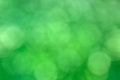 Abstract green colors bokeh background