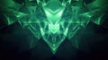 Abstract green crystalline structure connecting digital technology Royalty Free Stock Photo