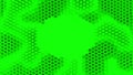 Abstract green crystallized background. Honeycombs move like an ocean. With place for text or logo.