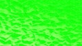 Abstract green crystallized polygonal background. Wave motion on polygonal surface with thin lines