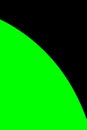 Abstract green curved shape
