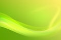 Abstract green curves, wave background. Wallpaper, vivid color vector illustration.