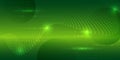 Abstract green digital background with binary code and flowing wave pattern. Futuristic technology design for data, coding, Royalty Free Stock Photo