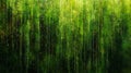 Abstract Green Digital Rain on Black Background, Matrix Raining Code, Cyberpunk Aesthetic
