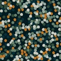 Abstract green dots seamless pattern. Circle shapes wallpaper Royalty Free Stock Photo