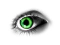 Abstract Green Eye Royalty Free Stock Photo