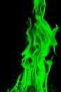 Abstract green Fire flames Royalty Free Stock Photo