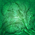 Abstract green floral background