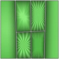 Abstract green frames composition Royalty Free Stock Photo