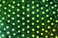 Abstract green of futuristic surface hexagon pattern with light rays, 3D Rendering Royalty Free Stock Photo