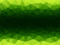 Abstract green geometric horizontal background