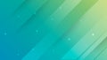 Abstract green geometric shape background with white line square overlay technology abstract background style