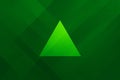 Abstract green geometric triangle shape with diagonal lines and subtle patterns Royalty Free Stock Photo
