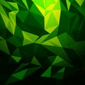 Abstract green geometric triangular desing low polygon