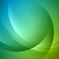 Abstract green gradient dynamic wave curve futuristic flow smooth motion background template vector Royalty Free Stock Photo