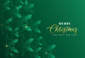 Abstract green gradient snowflake pattern background. Modern simple overlap snowflake texture creative design. Merry christmas and