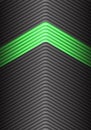 Abstract green on grey metal arrow pattern direction design modern futuristic technology background vector Royalty Free Stock Photo