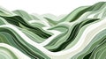 Abstract green hills with flowing lines Royalty Free Stock Photo
