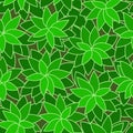 Abstract green leaf plant seamless background