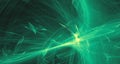 Abstract green light glows, beams, shapes on dark background Royalty Free Stock Photo