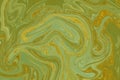 Abstract green liquid marble background with gold texture Royalty Free Stock Photo