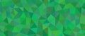 Abstract Green Low Poly Geometric Background, Emerald and Lime Polygonal Triangles Mosaic Texture Royalty Free Stock Photo