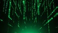 Green code matrix background for cyber security and software design Royalty Free Stock Photo