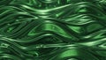 Abstract Green Metallic Waves with Bubbles and Reflections, Liquid Surface Texture 153418 Royalty Free Stock Photo