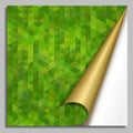 Abstract Green Mosaic Background