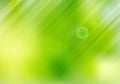 Abstract green nature blurred background with lens flare and lighting. Royalty Free Stock Photo