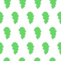 Abstract green oak leaves background. flat style Royalty Free Stock Photo