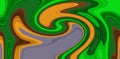 Abstract green orange fluid lines background, colors, shades abstract graphics. Abstract background and texture