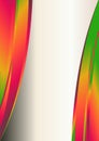 Abstract Green Orange And Pink Vertical Wave Business Background Illustrator Beautiful elegant Illustration Royalty Free Stock Photo