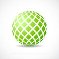 Green orb icon Royalty Free Stock Photo