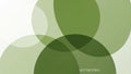 Abstract Green Overlapping Circles Background Design Royalty Free Stock Photo