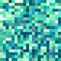 Abstract green pixel background. Vector pattern