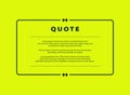 Abstract green quote vector design for speech text copy template design. vector eps10